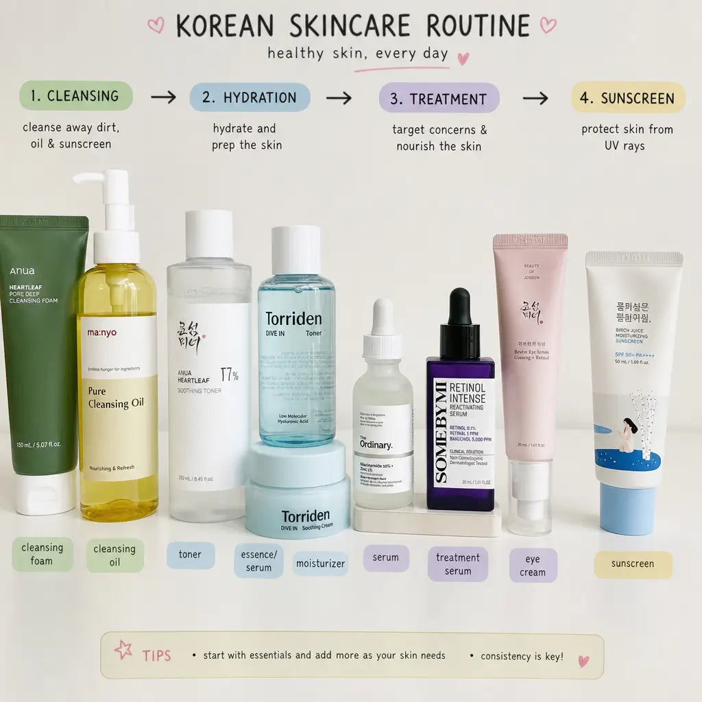 Korean Skincare Routine: Steps for Glowing Skin