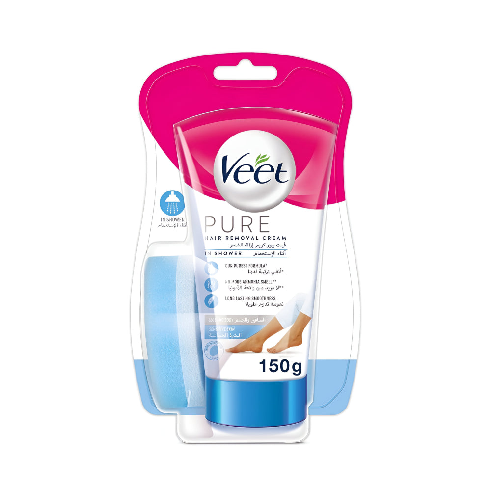 Veet hair removal cream 150ml in shower for sensitive