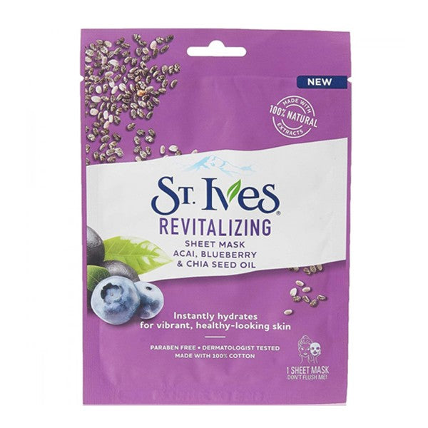 St ives face mask with berries and chia seed oil