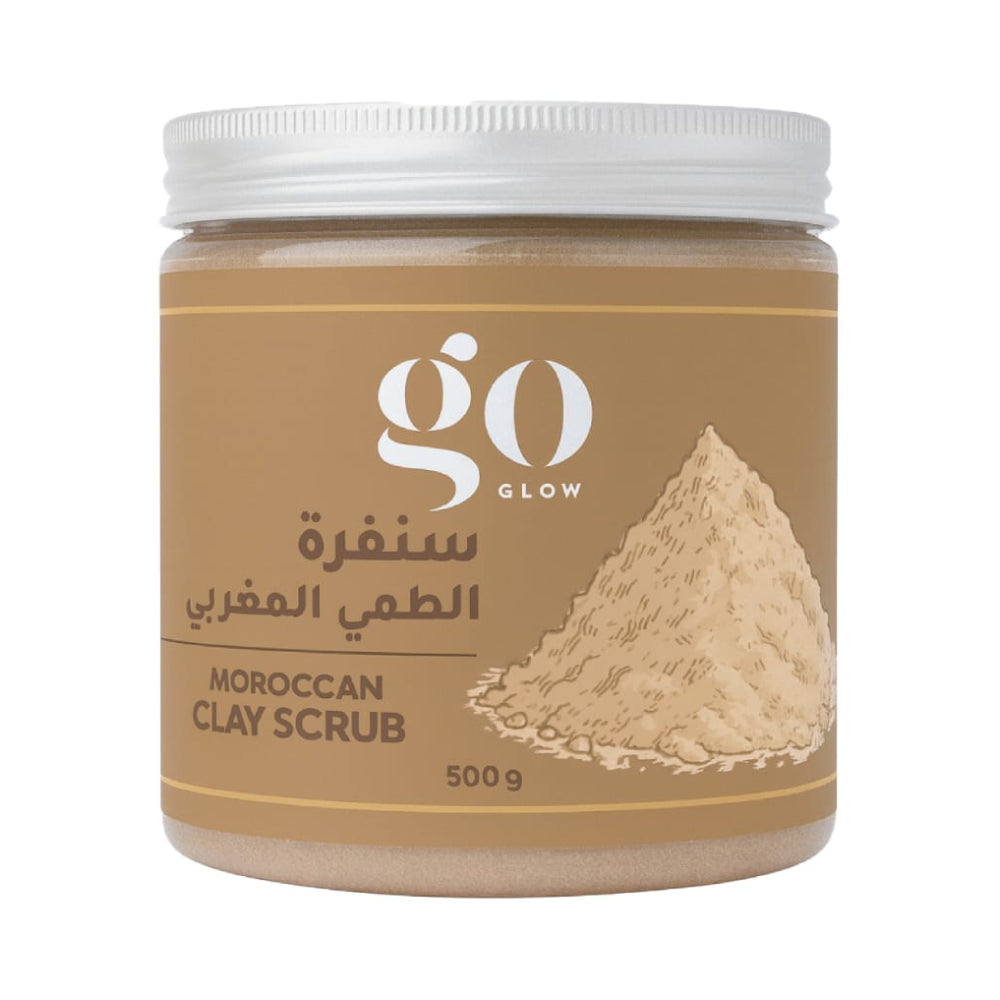 Go Glow Face & Body Scrub 500g Moroccan Clay