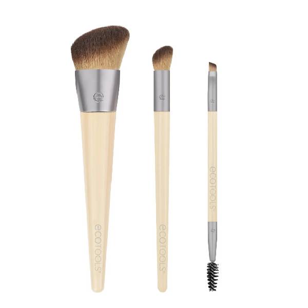 Eco Tools Make Up Brushes 3pc 20003300 For Concealing Enhancing And Sculpting Trio