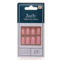 Jazly Artificial Nails 1 Round Pink Oval Shape