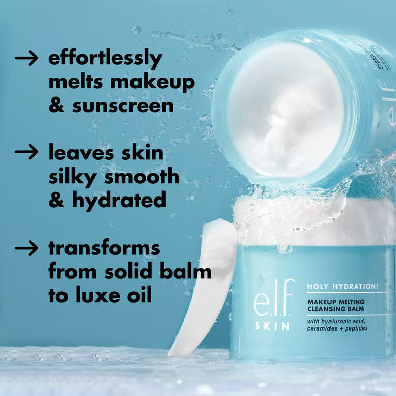 e.l.f. Holy Hydration بلسم التنظيف – مزيل مكياج مع Hyaluronic Acid