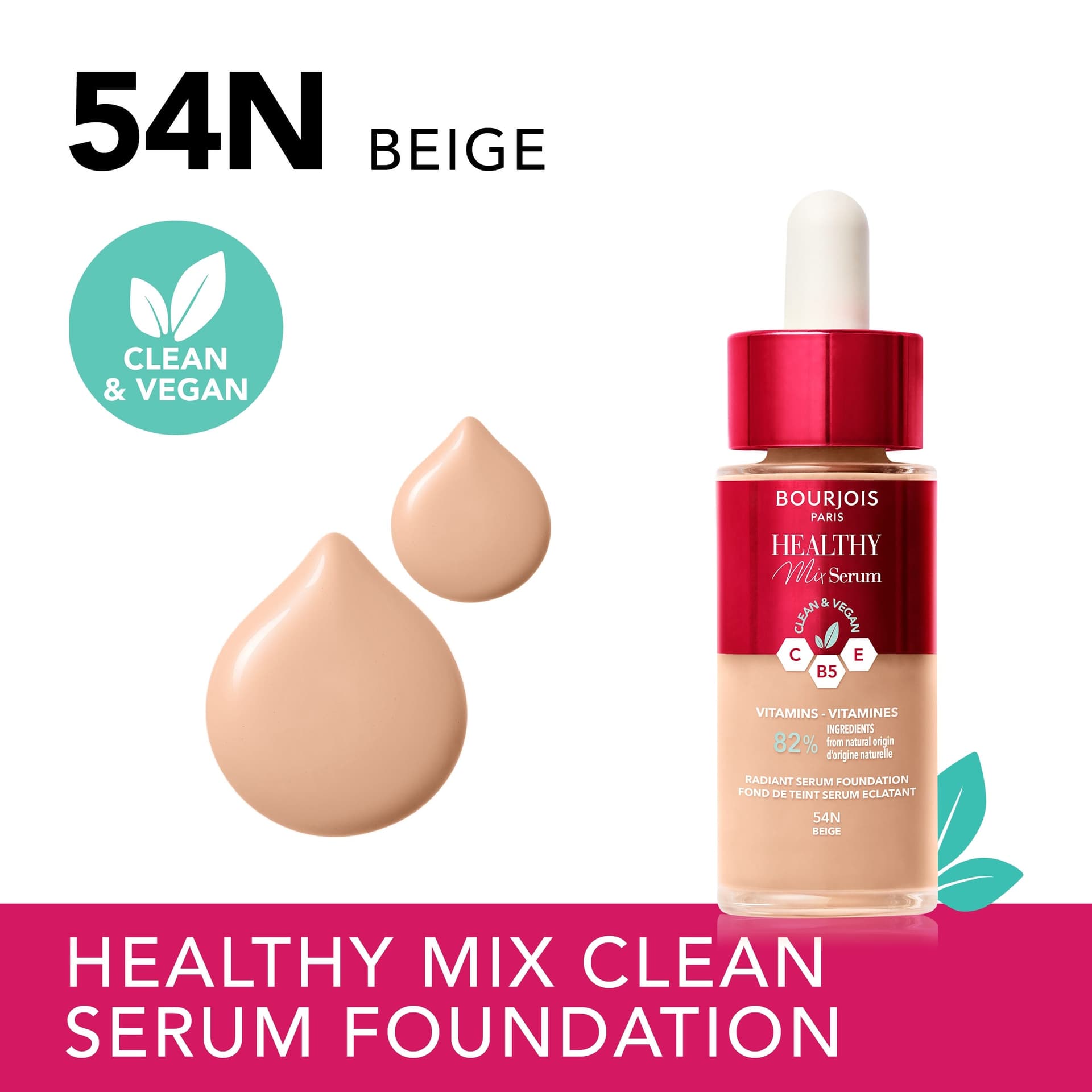 Bourjois Healthy Mix Serum Foundation - 54 Beige
