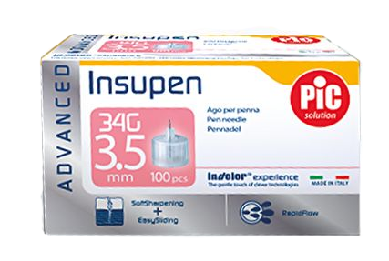 Original Insupen  Insulin Pen Needle 34 G x 3.5 mm   100 pcs