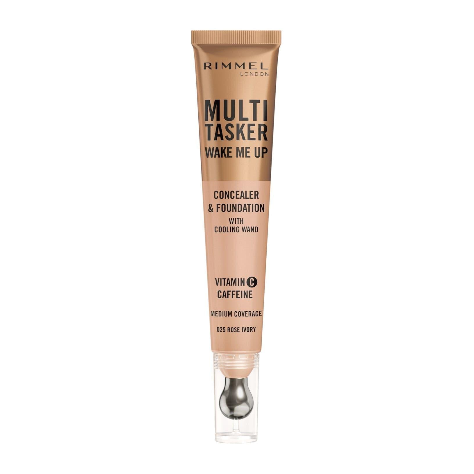 RIMMEL MULTITASKER WAKE ME UP FOUNDATION and CONCEALER 025 ROSE IVORY