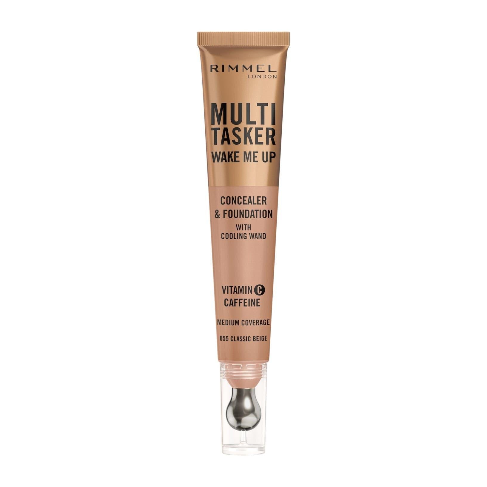 RIMMEL MULTITASKER WAKE ME UP FOUNDATION and CONCEALER 055 CLASSIC BEIGE