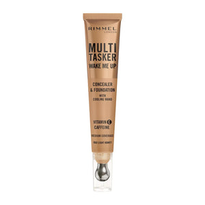 RIMMEL MULTITASKER WAKE ME UP FOUNDATION and CONCEALER 060 LIGHT HONEY