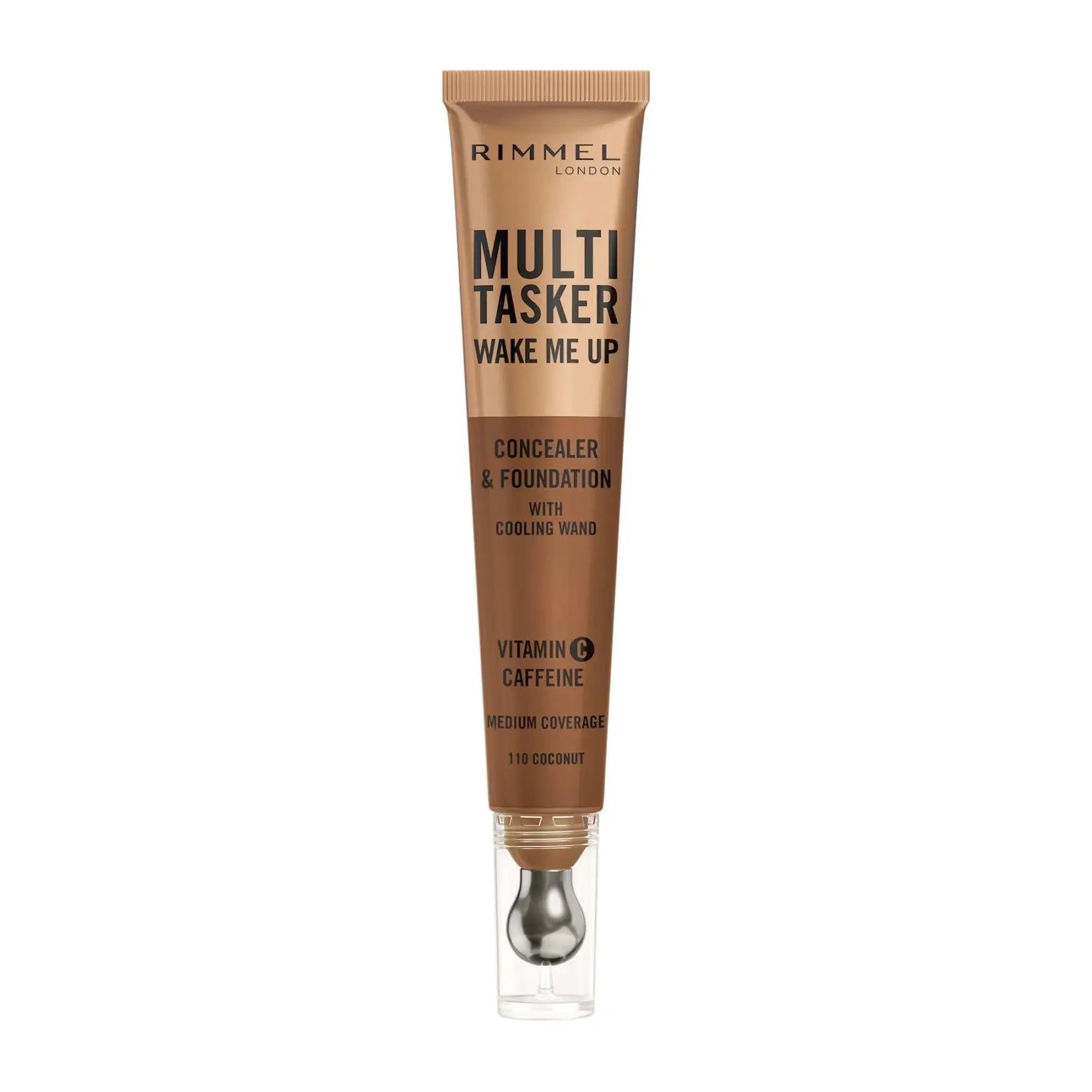 RIMMEL MULTITASKER WAKE ME UP FOUNDATION and CONCEALER 110 COCONUT