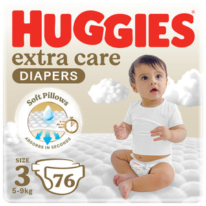 Huggies Extra Care Size 3 4  9 kg Jumbo Pack 76 Diapers