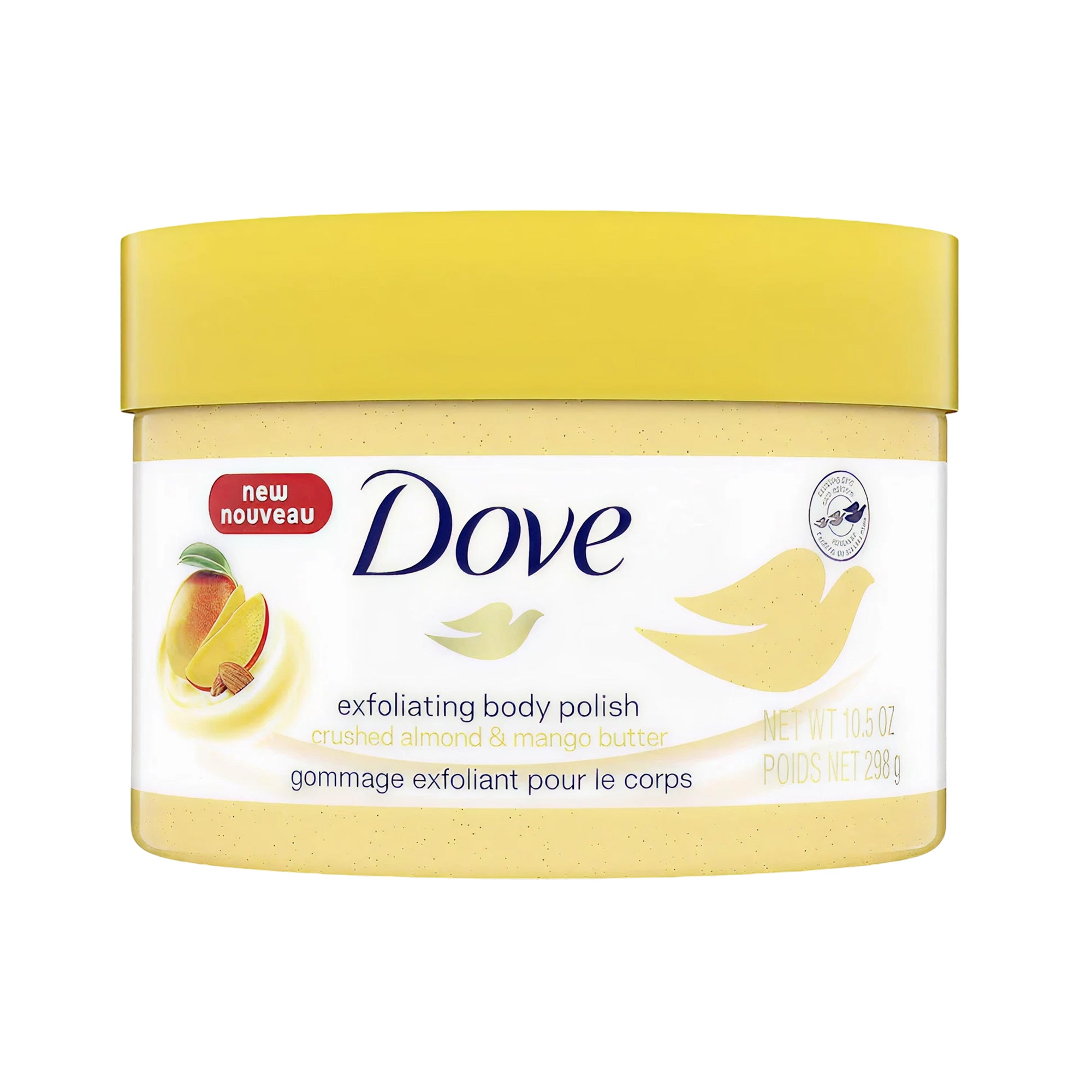 Dove Exfoliating Body Polish - Crushed Almond & Mango Butter 298g