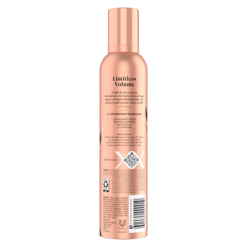 Nexxus Mousse Plus Volumizing Foam | Lightweight Hair Lift for Fine Hair