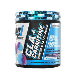 BPI Sports CLA + Carnitine مكمل حرق دهون بدون منبهات - Snow Cone 350g (50 حصة)