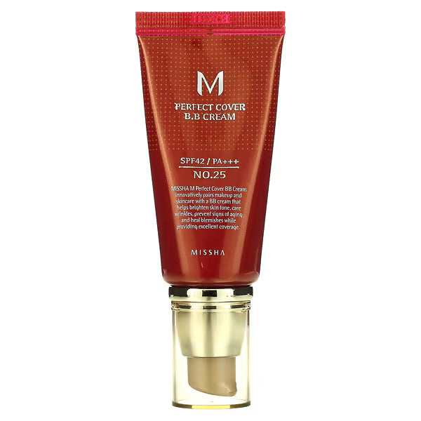 Missha Perfect Coverage Foundation – Golden Tone with SPF Protection