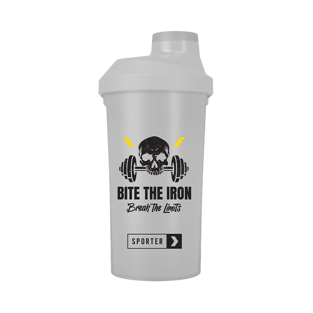 Sporter - Bite The Iron Break The Limits شيكر - أبيض - 600 ml