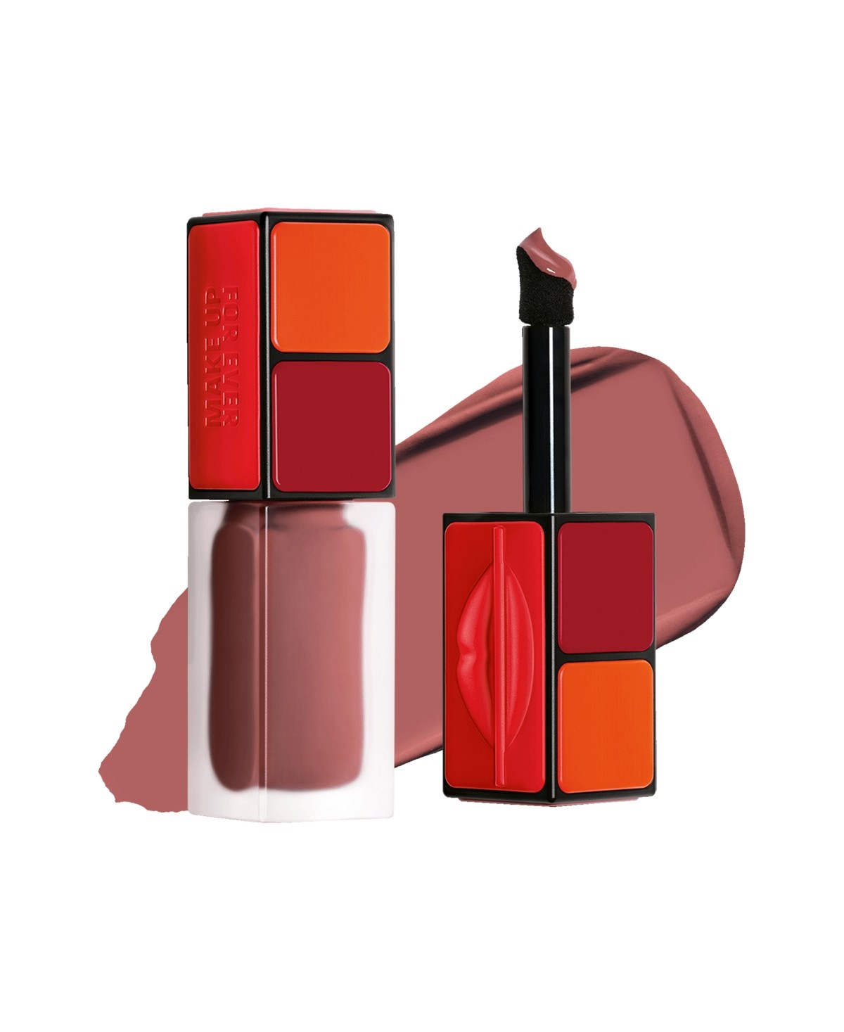 make up for ever artist liquid color – multi use matte liquid color for lips & cheeks – dream pink / powdery pink