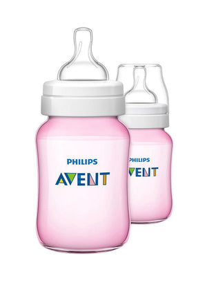 Philips Avent CLASSIC PLUS BOTTLE PINK 260ML X2