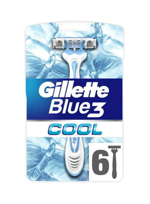 Gillette blue 3 cool men's razor 6 pcs