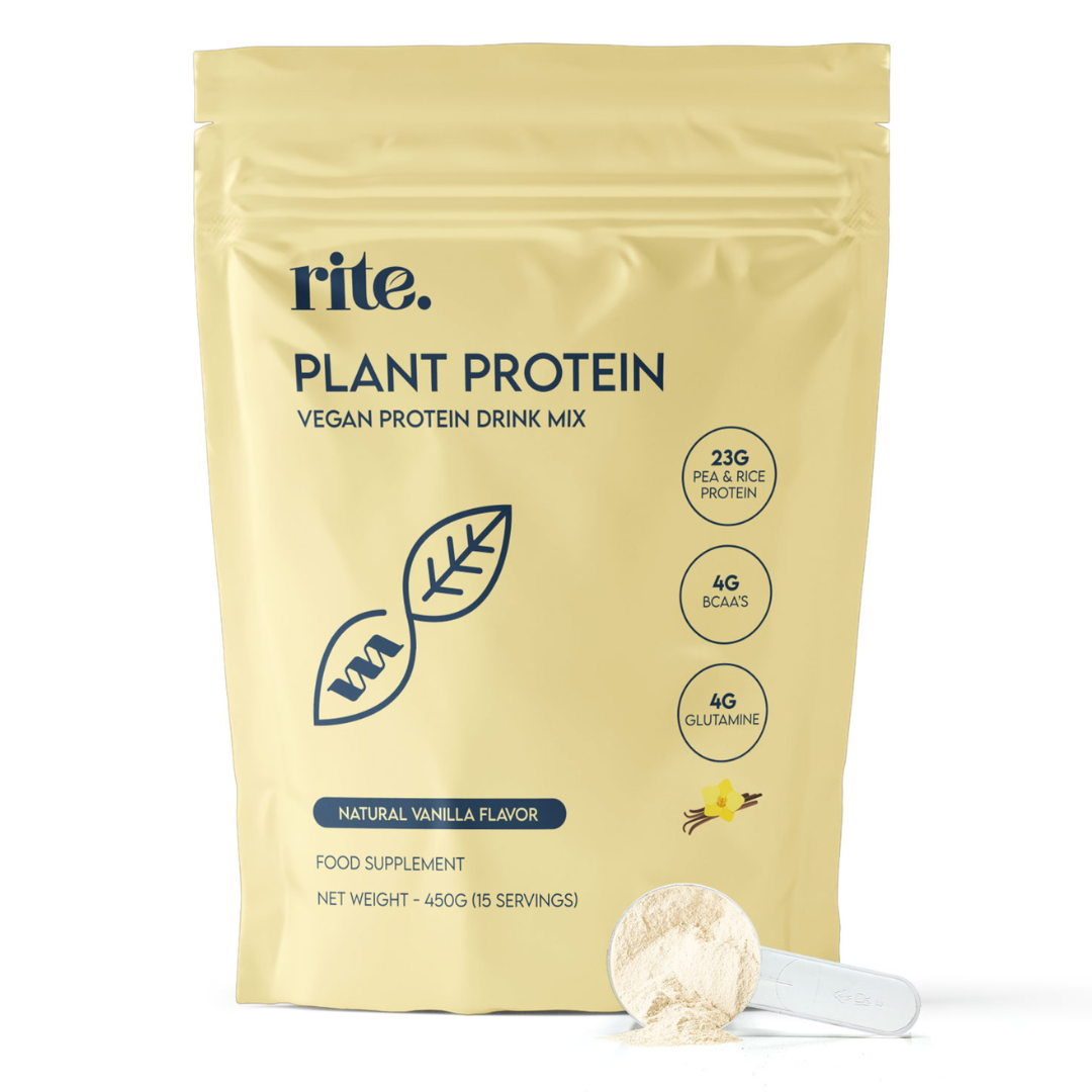 Rite Plant Protein Powder Vanilla Flavor 450g