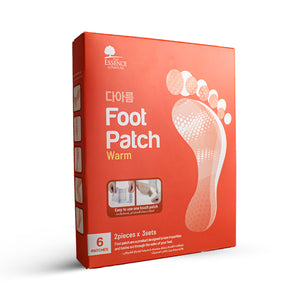 The essence of nature foot care 6pc warm therapeutic foot patch