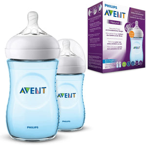 Philips Avent NATURAL 2.0 FEEDING BOTTLE BLUE 260ML X2