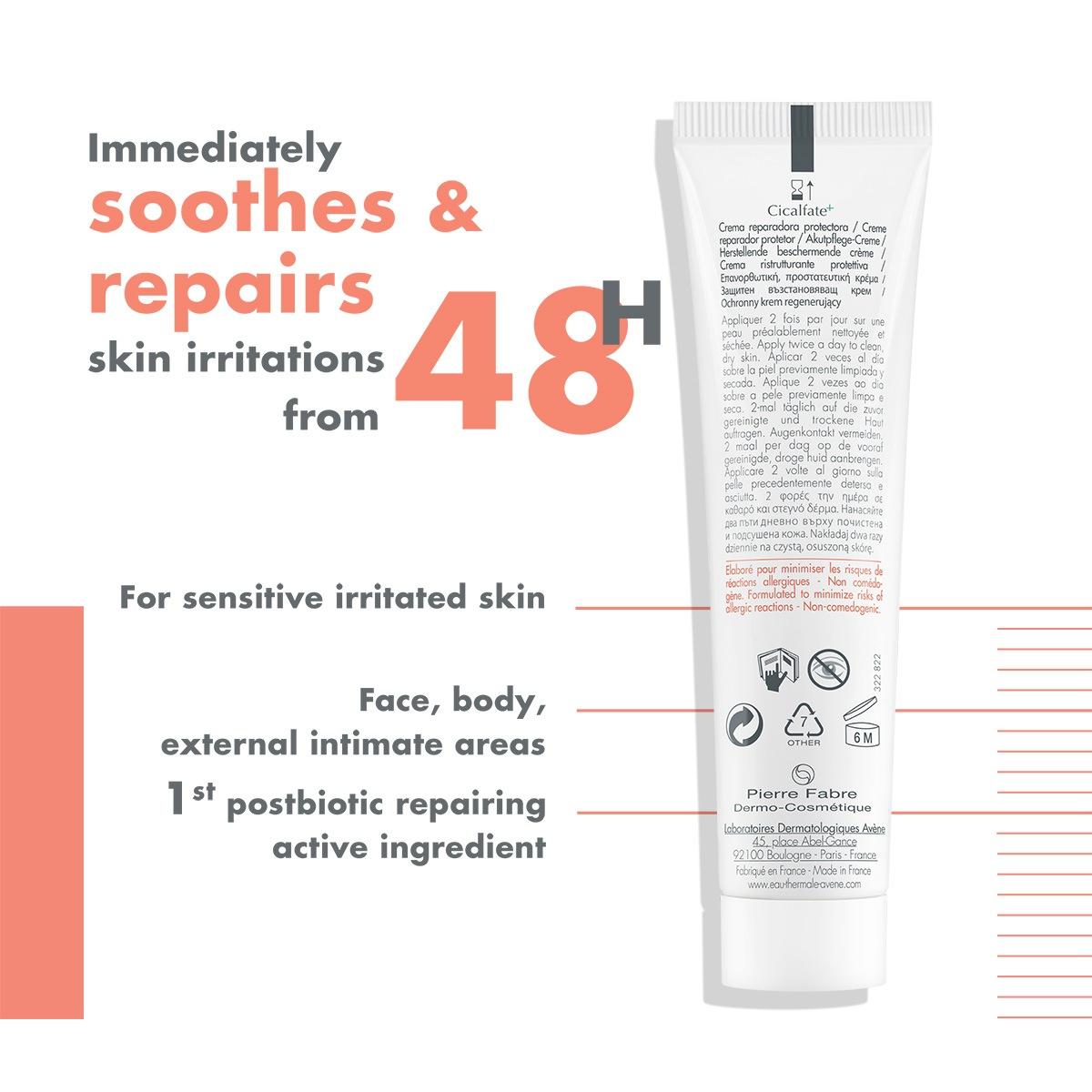 Avene Cicalfate Plus Cream For Skin Healing 40ML