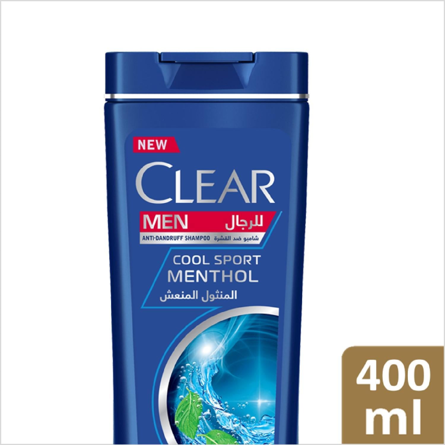 Clear Hair Shampoo Anti Dandruff men 400 ml cool sport menthol