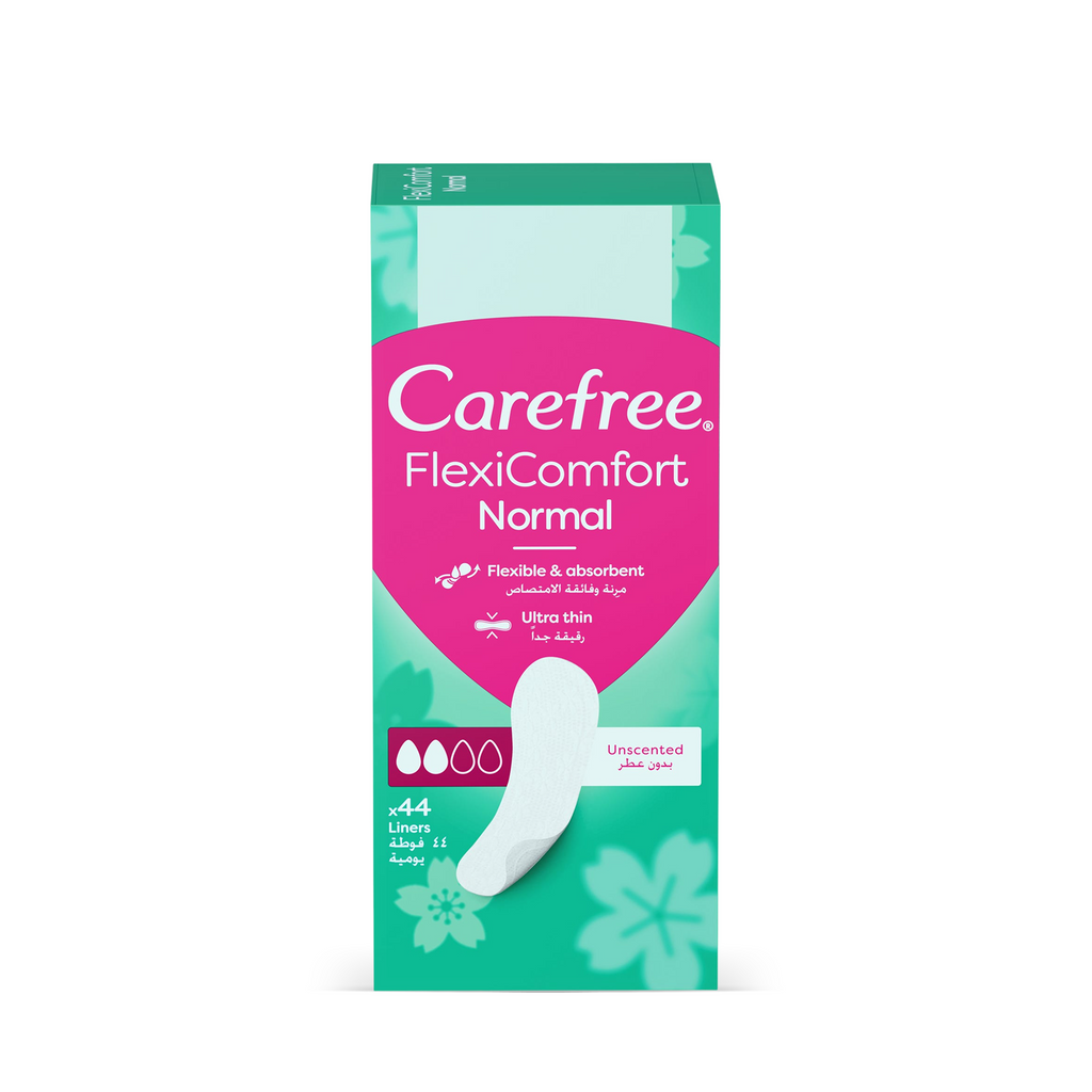 فوط Carefree Flex Comfort العادية – بدون رائحة