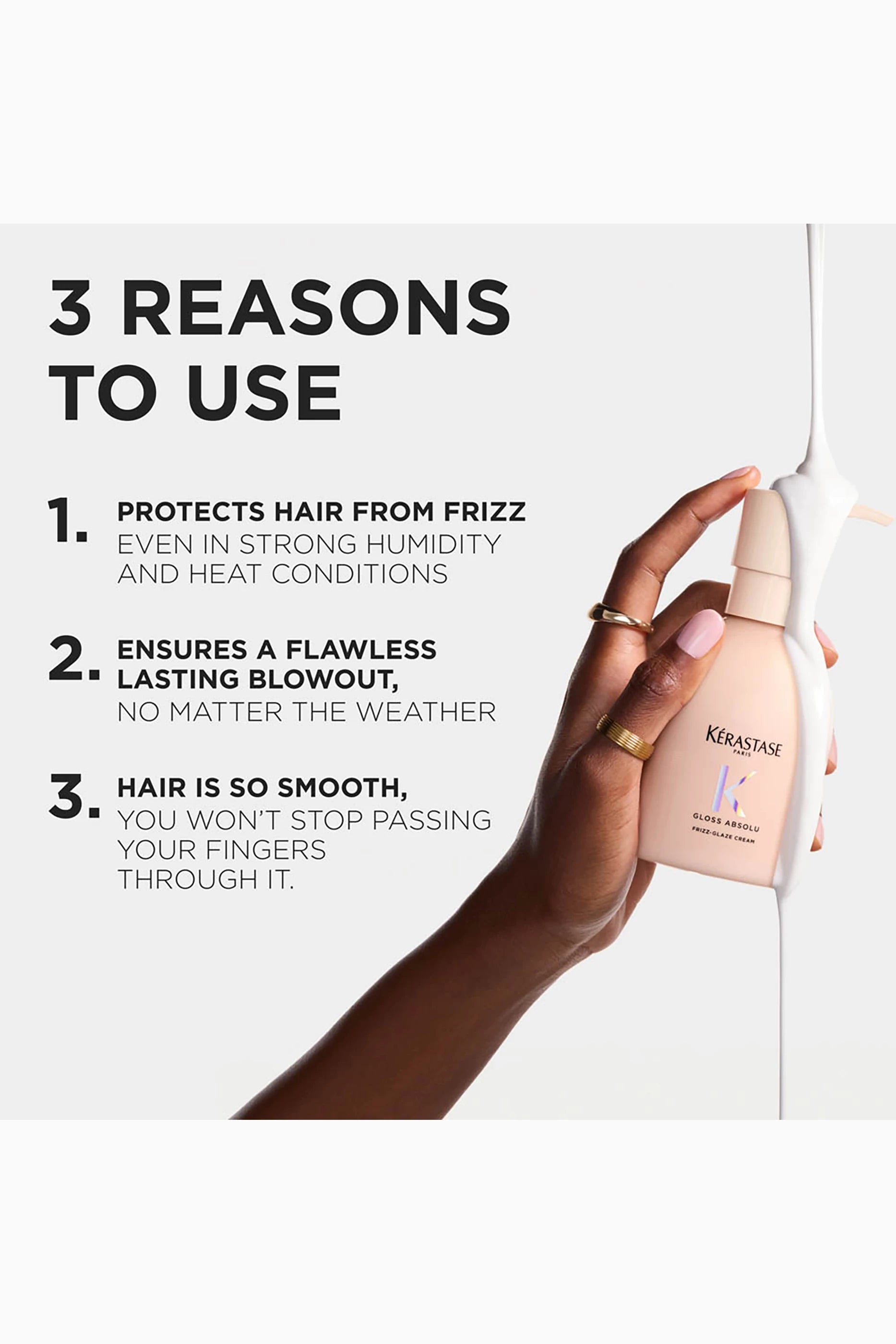 Kérastase Gloss Absolu Frizz Glaze Cream 240ml – Anti-Frizz Leave-In Styling Cream
