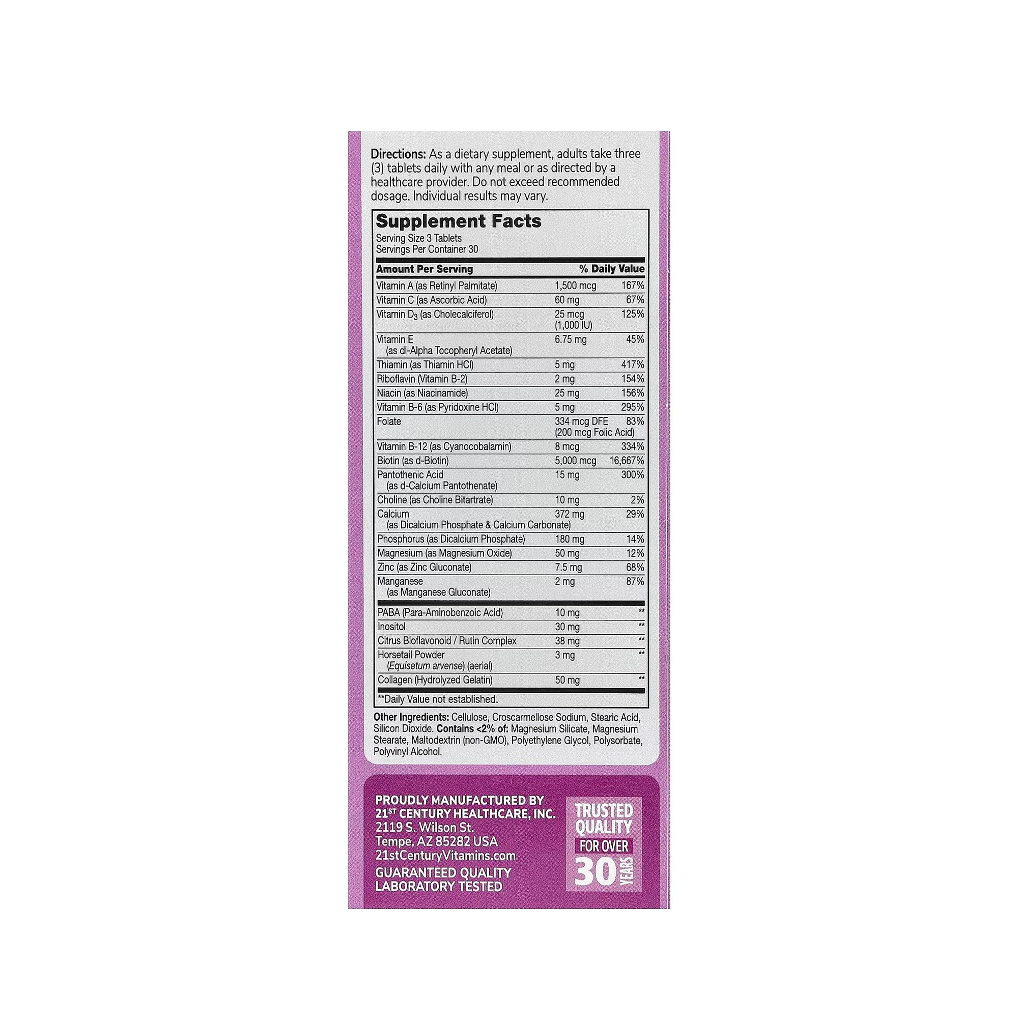 21st Century Hair, Skin & Nails Extra Strength - 90 Tablets