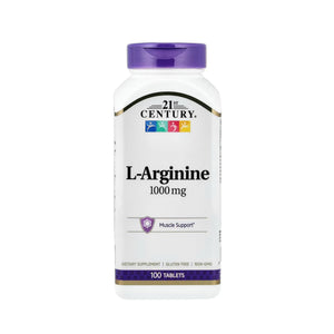 21st Century L-Arginine 1000 mg - 100 Tablets
