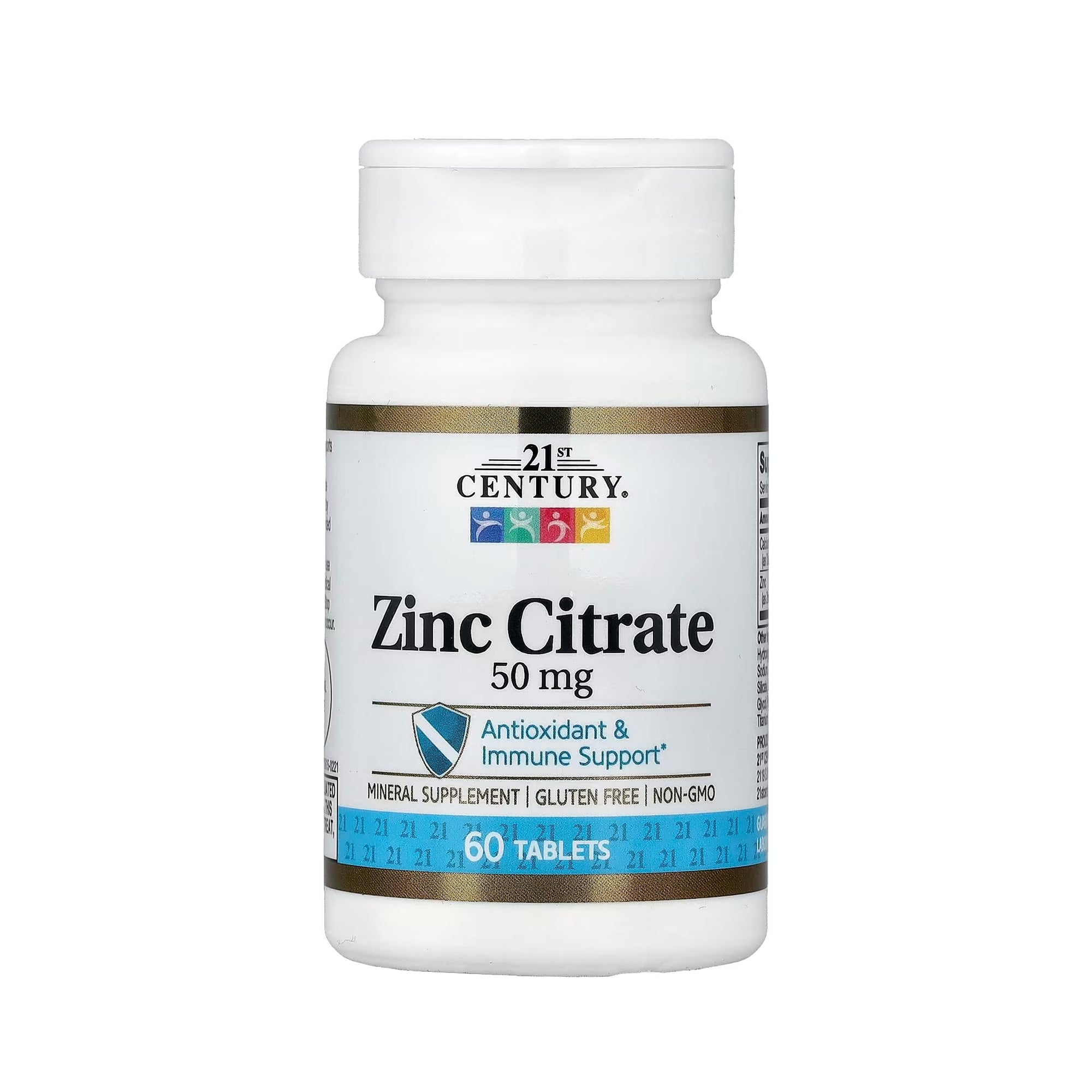 21st Century Zinc 50 mg (Citrate) - 60 Tablets