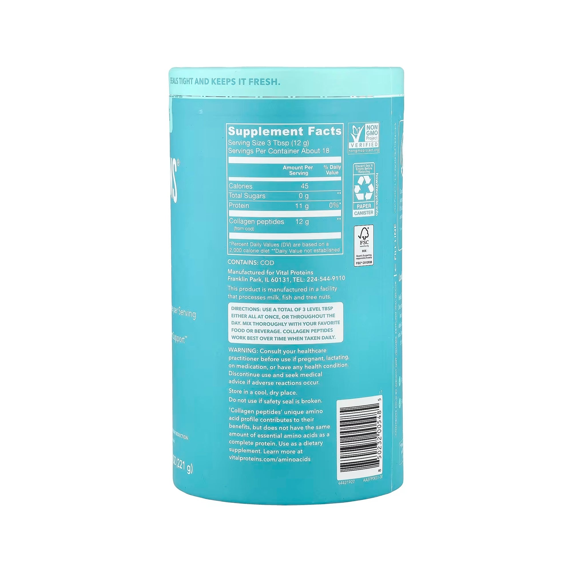 Vital Proteins Marine Collagen (Unflavored) 221g