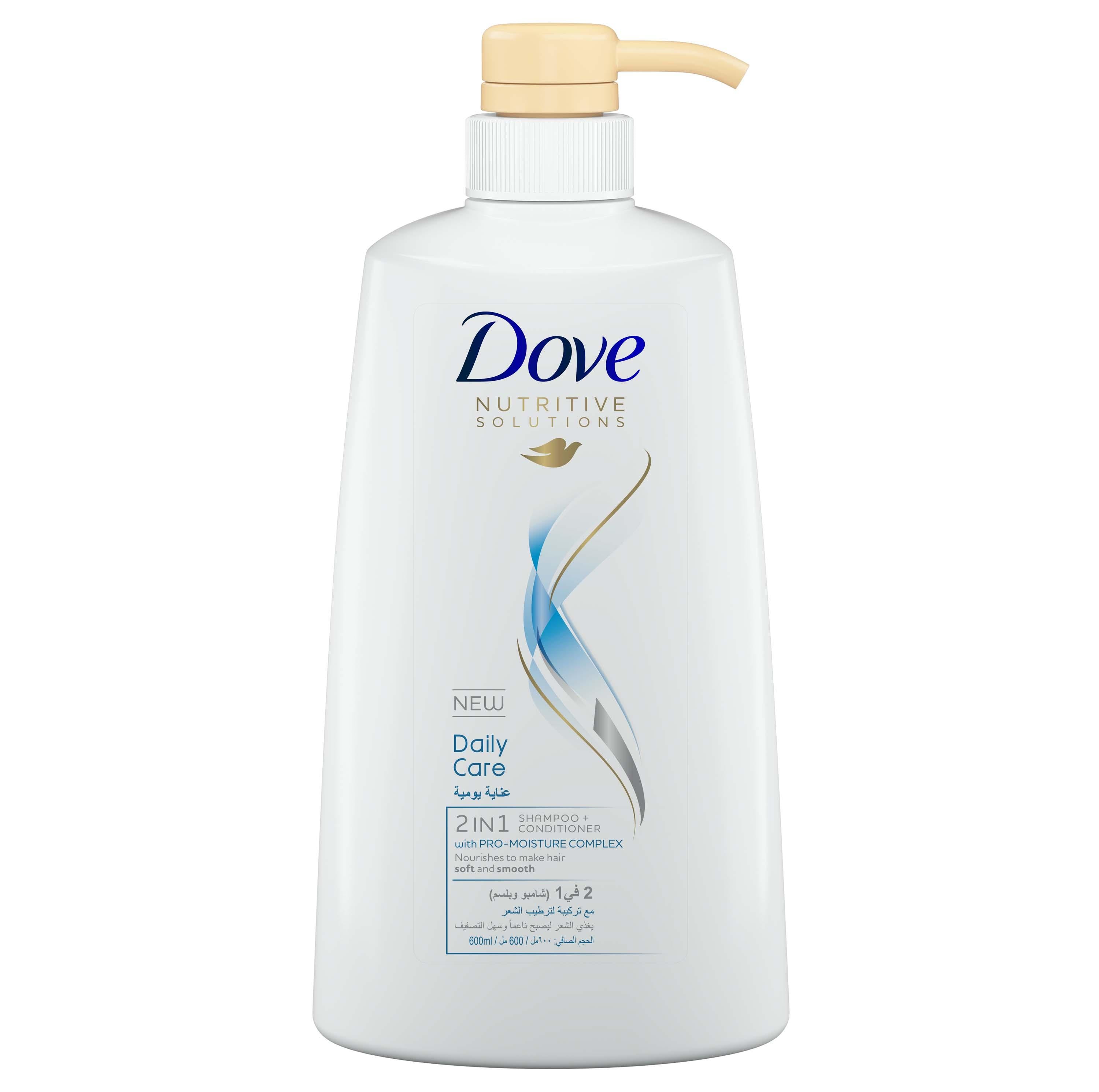 Dove Hair Shampoo 600 ml daily care 2in1