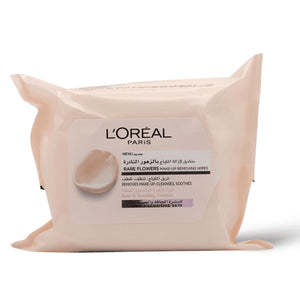 Loreal Pare Flowers Make Up Remover Wipes Dry and Sensitive Skin 25Pcs
