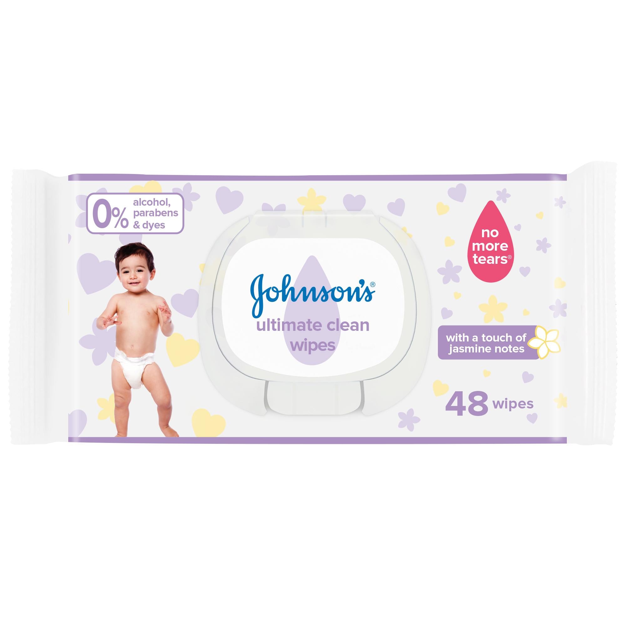 Johnson Baby Wipes Ultimate Clean 48 Wipes