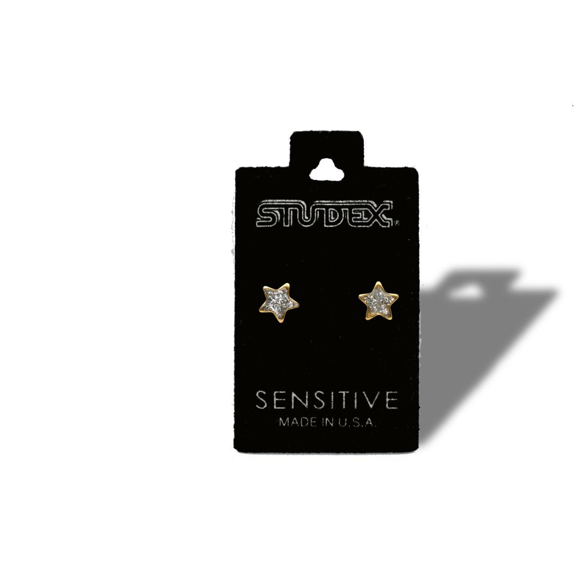 STUDEX EARSTD S3544 SEN GP(GLITTER CLEAR)STAR (22)
