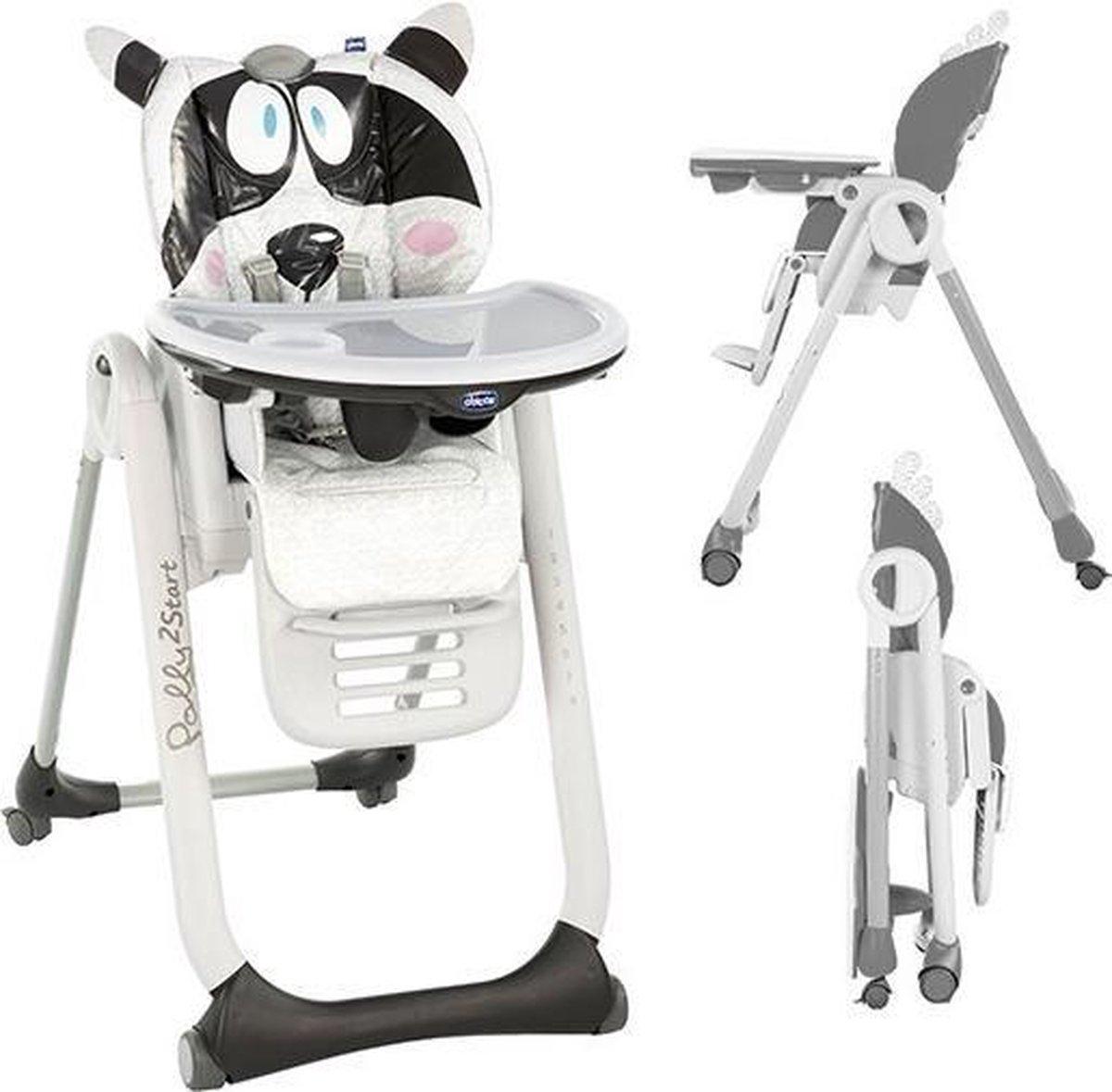 CHICCO POLLY 2 START HIGHCHAIR HONEY BEAR 4 WHEEL
