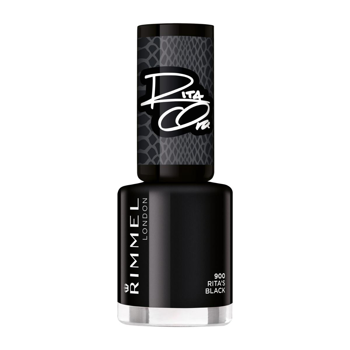 RIMMEL 60sec Nail Polish - 900 Rita's Black