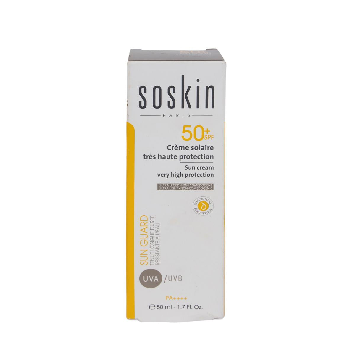 SOSKIN Sun Cream Very High Protection Fluid 50Plus  50ML