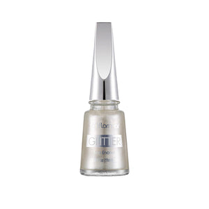 Flormar Glitter Nail Enamel GL12 White Pearl