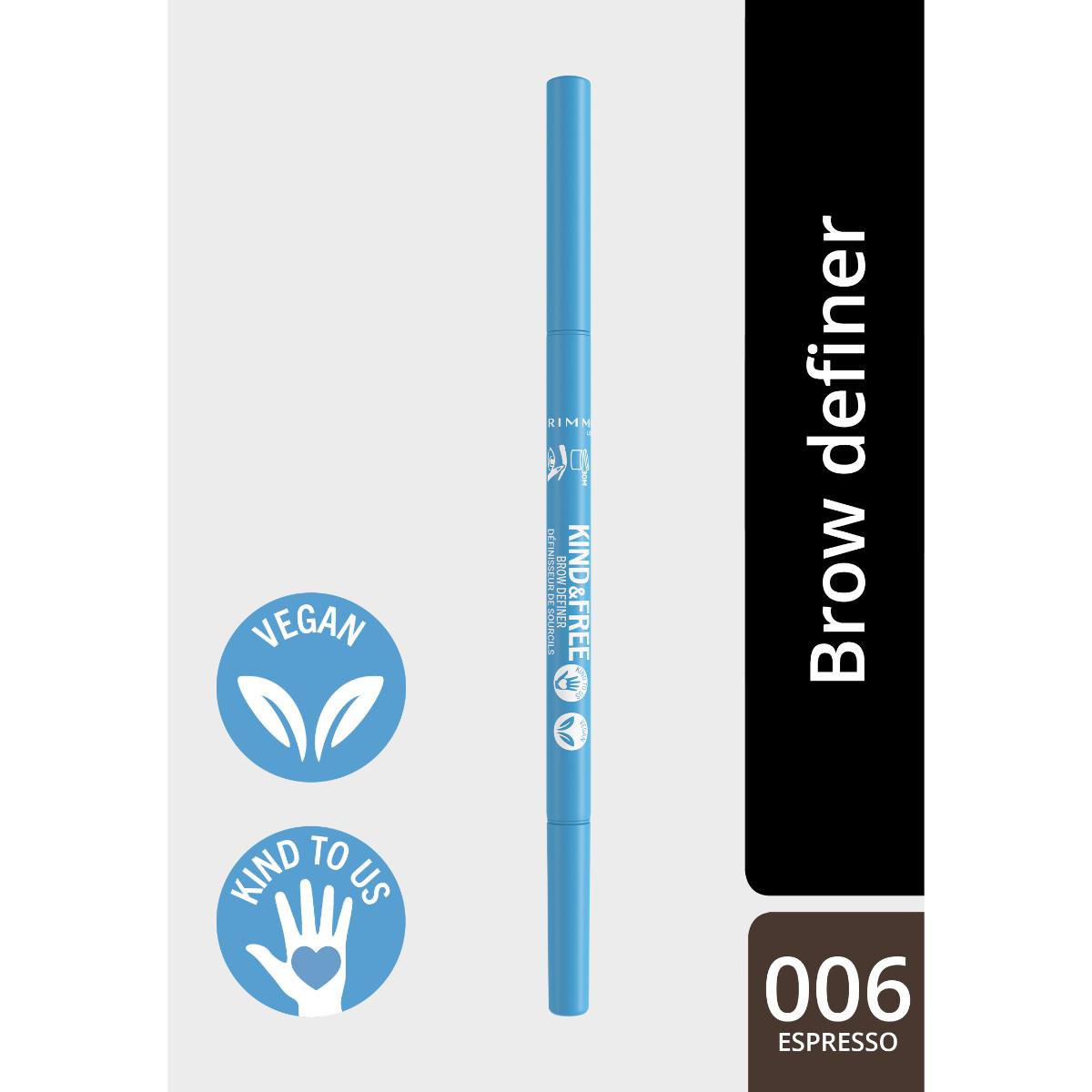 RIMMEL KIND and FREE BROW DEFINER 006 ESPRESSO