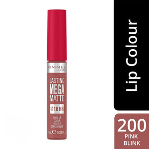 RIMMEL LASTING MEGA MATTE LIQUID LIPSTICK - 200 PINK BLINK