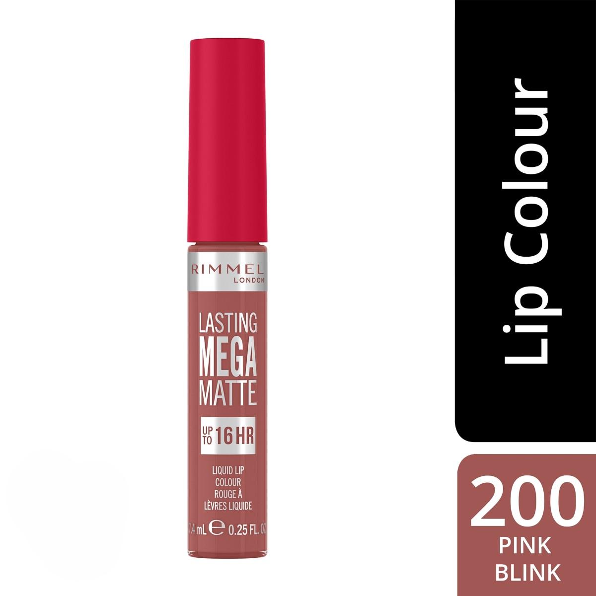 RIMMEL LASTING MEGA MATTE LIQUID LIPSTICK - 200 PINK BLINK