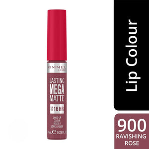 RIMMEL LASTING MEGA MATTE LIQUID LIPSTICK - 900 RAVISHING ROSE (Pink)
