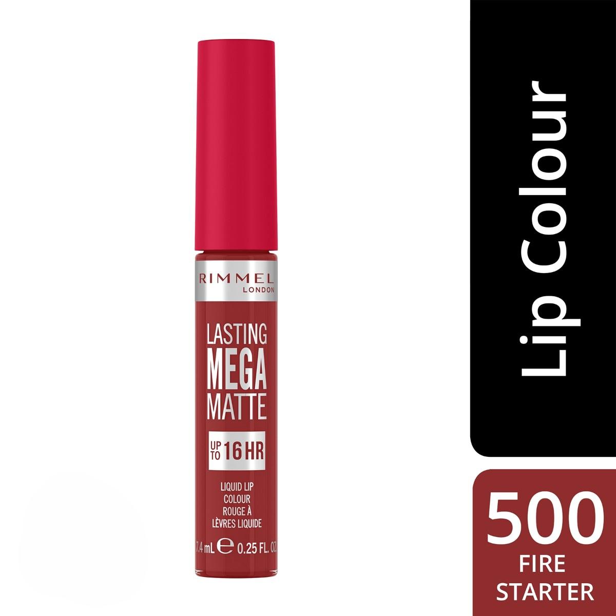 RIMMEL LASTING MEGA MATTE LIQUID LIPSTICK - 500 FIRESTARTER