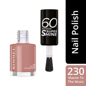 RIMMEL 60 Seconds Nail Polish - 230 Mauve to the Music
