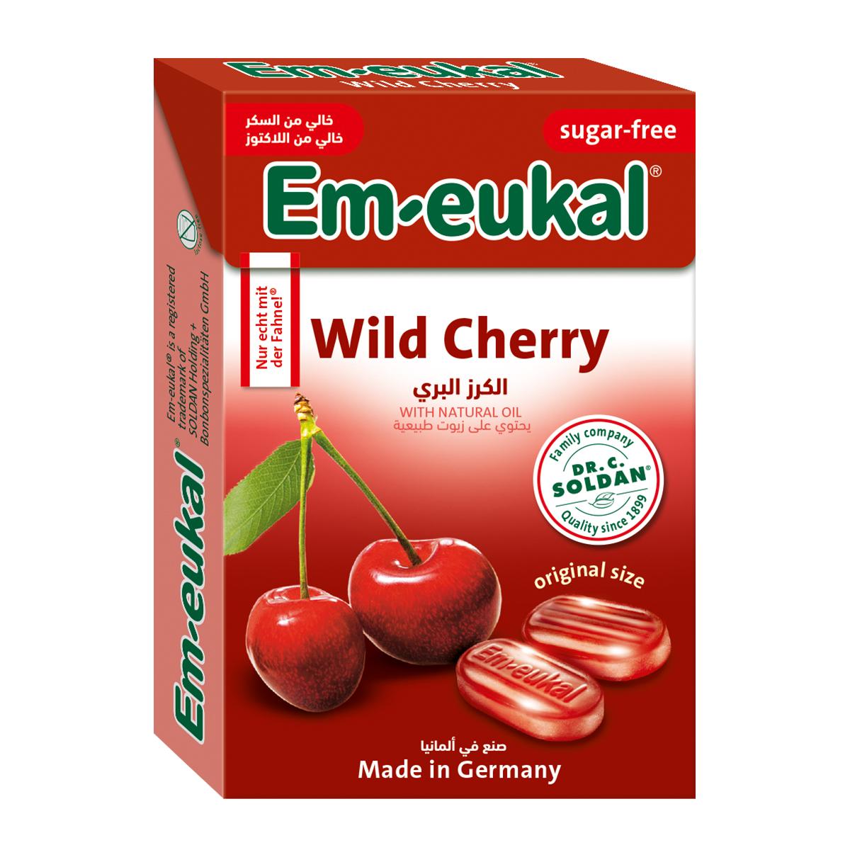 Em-Eukal Wild Cherry Sugar Free Box