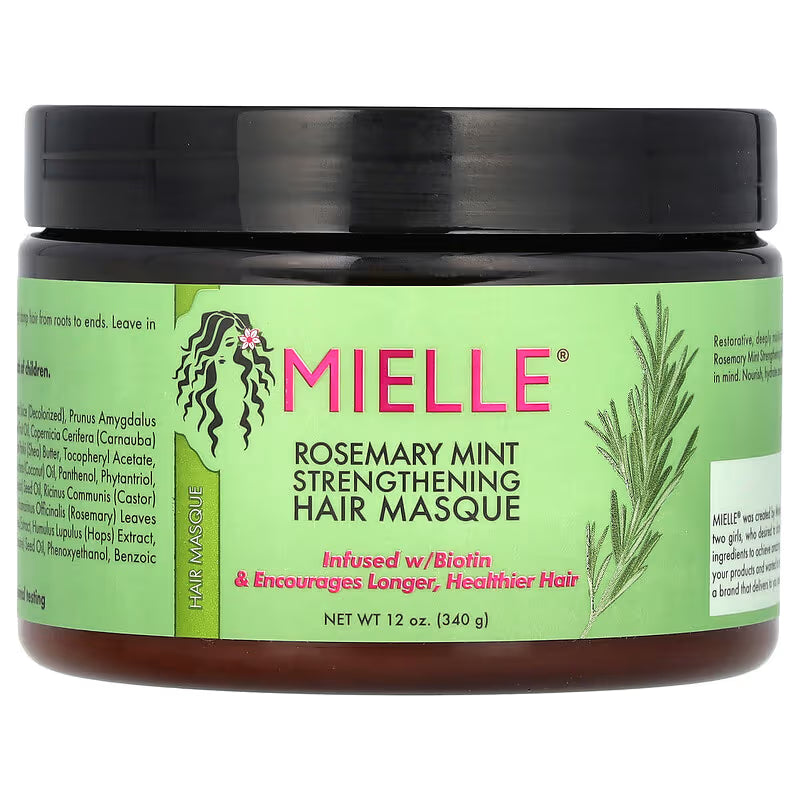 Mielle Rosemary Mint Strengthening Hair Masque with Biotin – 12oz