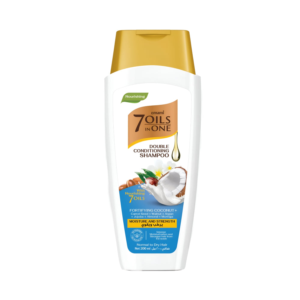 Emami hair shampoo 200ml 7in1 for double moisturizing with strengthening coconut